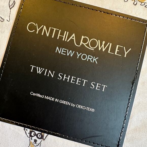 CYNTHIA ROWLEY | Halloween Trick or Treat Dogs 3 Piece NEW Twin Size Sheet Set - Picture 2 of 10